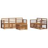 vidaXL Sofa Sets 6 pcs Natural Solid Acacia Wood