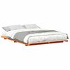 vidaXL Bed Frame Wax Brown 160 x 200 cm Solid Pine Wood