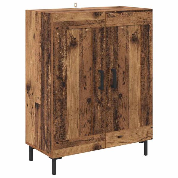 vidaXL Sideboard Old Wood 69.5 x 34 x 90 cm Engineered Wood and Iron