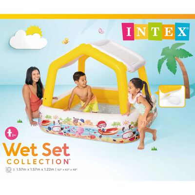 Intex Inflatable Sunshade Pool 157x157x122 cm