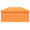 vidaXL Foldable Party Tent Pop-Up with 4 Sidewalls Orange
