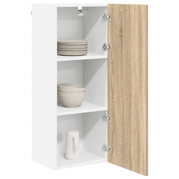 vidaXL Hanging Cabinet Sonoma Oak 40 x 31 x 100 cm Engineered Wood
