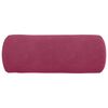 vidaXL Bolster Pillows 2 pcs Wine Red &Oslash; 15 x 40 cm Corduroy Fabric