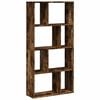 vidaXL Bookcase Smoked Oak 60x20x120,5 cm Engineered Wood