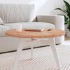 vidaXL Table Top &Oslash;70x2.5 cm Round Solid Wood Beech