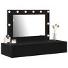 vidaXL Dressing Table Black 100 x 40 x 70 cm Engineered Wood