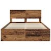 vidaXL Bed Frame with Headboard Old Wood 150 x 200 cm Engineered wood