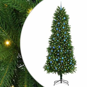 vidaXL Christmas Tree with 300 LEDs with Stand Green 240 cm PE