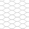 vidaXL Chicken Wire Fence Steel with PVC Coating 25x1 m Grey