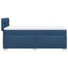 vidaXL Box Spring Bed with Mattress Blue 100x200 cm Fabric