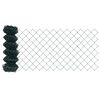 vidaXL Fence Post Green 10 x 0.6 m (60 x 60 mm mesh) Steel and PVC