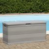 vidaXL Garden Storage Box Grey 117x45x56 cm