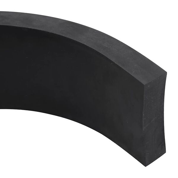 vidaXL Rubber Edge for Snow Plow Black 80x8x2 cm