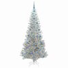 vidaXL Christmas Tree with 300 LEDs with Stand Silver 210 cm PET