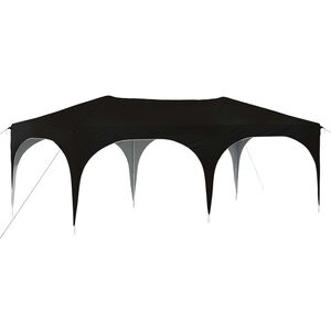 vidaXL Pop-up Party Tent Black 575 x 288 x 245 cm Oxford Fabric