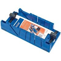 Draper Tools Expert Mitre Box with Clamping Facility Blue 09789