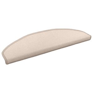 vidaXL Self-adhesive Stair Mats 15 pcs 80 x 24.5 x 3.5 cm Taupe