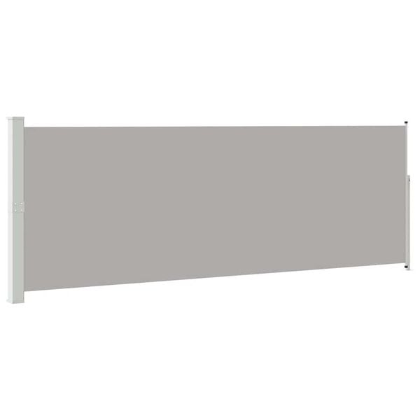 vidaXL Retractable Side Awning 160 x 500 cm Grey