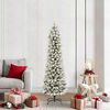 vidaXL Artificial Christmas Tree with 300 LEDs with Stand White 180 cm