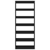 vidaXL Book Cabinet with Shelf Black 80 x 30 x 198 cm Engineered Wood