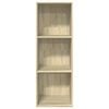vidaXL Bookcase Sonoma Oak 40x30x114 cm Engineered Wood