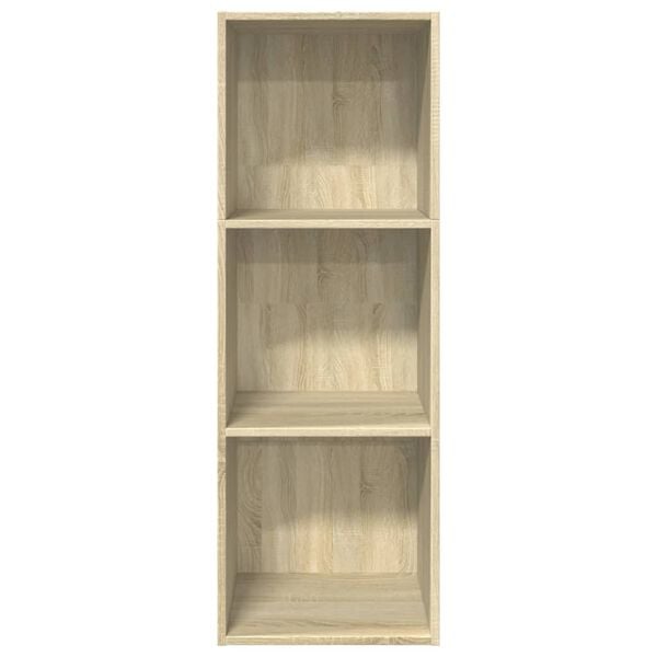 vidaXL Bookcase Sonoma Oak 40x30x114 cm Engineered Wood
