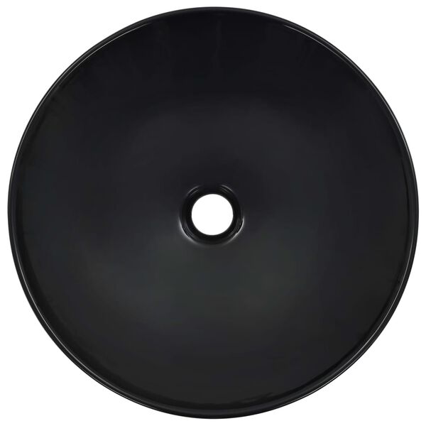 vidaXL Wash Basin 41x12.5 cm Ceramic Black