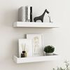 vidaXL Loggia Wall Shelves 2 pcs Oak and White 40x15x4 cm MDF