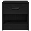 vidaXL Bedside Cabinet with Drawer Black 39x28x41 cm