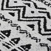 vidaXL Rug Black and White 160x230 cm Cotton