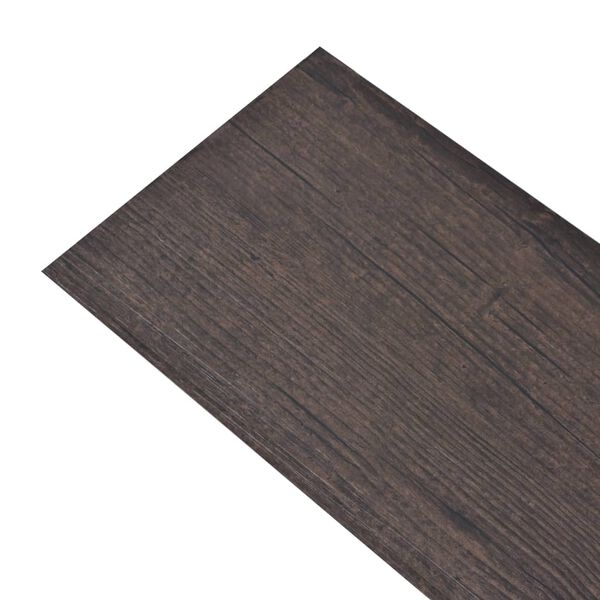 vidaXL Self-adhesive PVC Flooring Planks 5.02 m² 2 mm Dark Brown