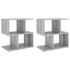 vidaXL Bedside Cabinets 2 pcs Concrete Grey 50x30x51.5 cm