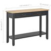 vidaXL Console Table Black 110x35x80 cm Wood