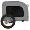 vidaXL Pet Bike Trailer Green and Grey Oxford Fabric and Iron