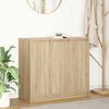 vidaXL Sideboard Sonoma Oak 85x34x76 cm Engineered Wood
