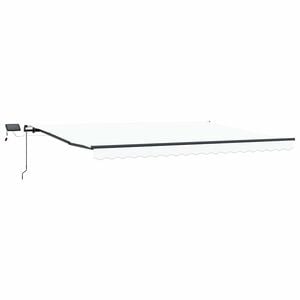 vidaXL Retractable Awning White 400 x 300 cm Fabric and Aluminium