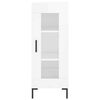 vidaXL Highboard High Gloss White 34.5x34x180 cm Engineered Wood