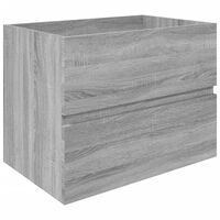 vidaXL Sink Cabinet Grey Sonoma 60x38.5x45 cm Engineered Wood