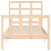 vidaXL Bed Frame without Mattress Small Single Solid Wood Pine