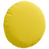 vidaXL Seat Cushions 2 pcs Light Yellow Ø30 x 13 cm Fabric