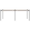 vidaXL Gazebo with Retractable Roof 600x300x233 cm Cream