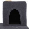 vidaXL Cat Tree with Sisal Scratching Posts Dark Grey 123 cm