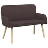 vidaXL 2 Seater Sofa with Solid Wood Legs 2-Seater Dark Brown