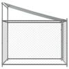 vidaXL Dog Cage with Roof and Door Grey 2x2x2 m Galvanised Steel