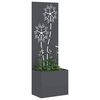 vidaXL Garden Privacy Screen Anthracite 50 x 140 cm Cold-rolled steel