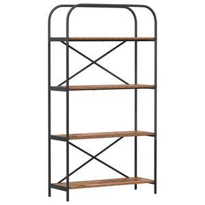 vidaXL Bookshelf 4-Tier 80 x 30 x 146 cm Engineered wood Old Wood