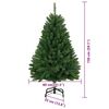 vidaXL Artificial Christmas Tree Green 150 cm PVC and Metal