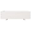 vidaXL Garden Planter White 90x60x26.5 cm Solid Wood Pine