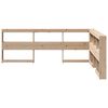 vidaXL Bookcase Headboard L-Shaped 150 cm Solid Wood Pine
