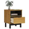 vidaXL Bedside Cabinet "FLAM" 40x35x50 cm Solid Wood Pine